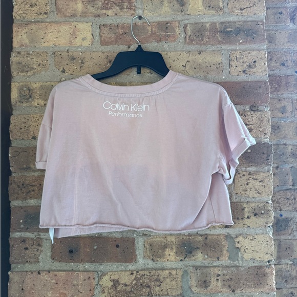 Calvin Klein Performance Pink Crop Top - Picture 3 of 5